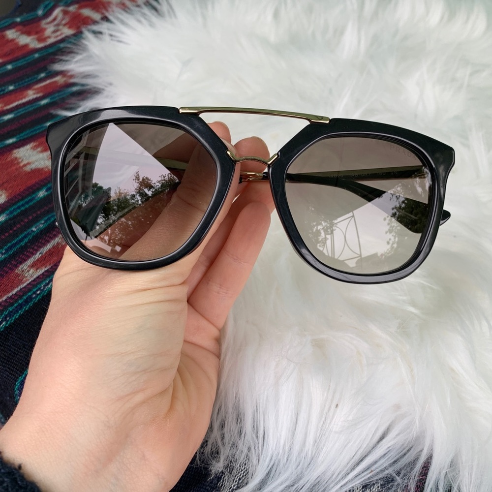 Prada sunglasses SPR13Q Cinema aviators